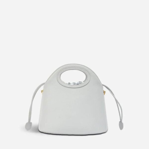 03_プリント_ジャカード_ロータス_グレー_巾着_バケットバッグ_LD120670 03_Printed_Jacquard_Lotus_Gray_Drawstring_Bucket_Bag_LD120670