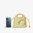 08_Printed_Jacquard_Lotus_Green_Drawstring_Bucket_Bag_LD120670