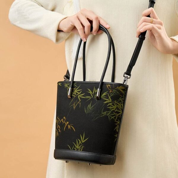 1_Xiangyunsha_Silk_Bamboo_Print_Crossbody_Bucket_Bag_P110608 1_Xiangyunsha_Silk_Bamboo_Print_Crossbody_Bucket_Bag_P110608