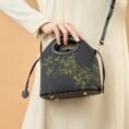 3_Xiangyunsha_Silk_Bamboo_Black_Drawstring_Bucket_Bag_YS120670
