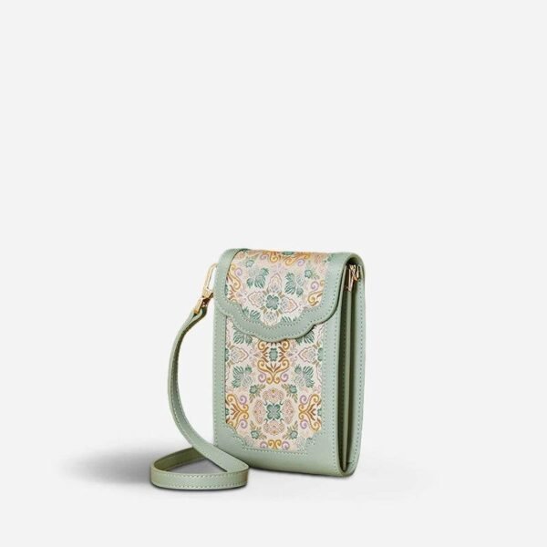 BrocadeJacquardLeatherIntricatePhoneBagWalletJD240043_2 BrocadeJacquardLeatherIntricatePhoneBagWalletJD240043_2