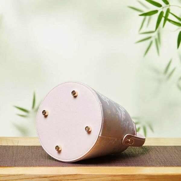 ブロケード_ジャカード_レザー_巾着_バケットバッグ_-_SinoCultural-2462965 Brocade_Jacquard_Leather_Drawstring_Bucket_Bag_-_SinoCultural-2462965