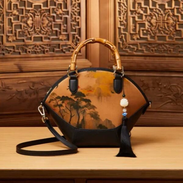 中国_絵画_香り_雲_シルク_手作り_トートバッグ_-_中文_2467750 Chinese_Painting_Fragrant_Cloud_Silk_Handcrafted_Tote_Bag_-_SinoCultural-2467750