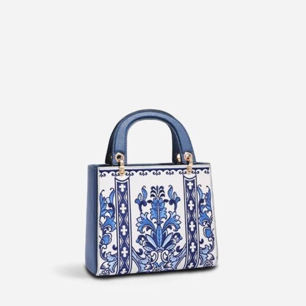 刺繍_レザー_中国風_ハンドバッグ_青磁_エレガント_中文2471853 Embroidery_Leather_Chinese_Style_Handbag_Celadon_Elegance_-_SinoCultural-2471853