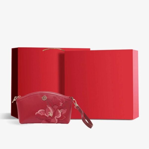 刺繍_レザー_ホワイト_マグノリア_レディース_ハンドバッグ_財布_-_中文-2476883-1 Embroidery_Leather_White_Magnolia_Women_Handbag_Wallet_-_SinoCultural-2476883-1