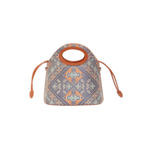 Zhuang Brocade Vintage Drawstring Bucket Bag