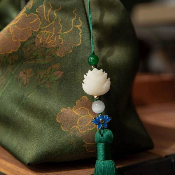 香り_雲_シルク_ダークグリーン_桑_シルク_ショルダーバッグ_-_中文-2478669 Fragrant_Cloud_Silk_Dark_Green_Mulberry_Silk_Shoulder_Bag_-_SinoCultural-2478669