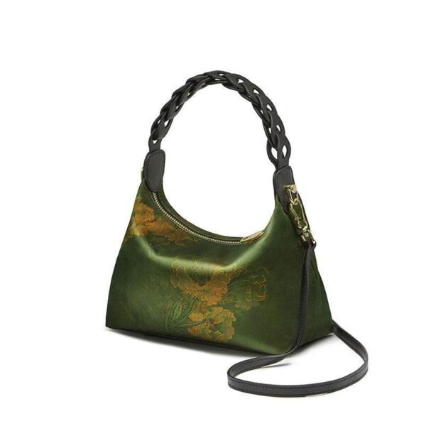 香り_雲_シルク_ダークグリーン_桑_シルク_ショルダーバッグ_-_中文-2478677 Fragrant_Cloud_Silk_Dark_Green_Mulberry_Silk_Shoulder_Bag_-_SinoCultural-2478677