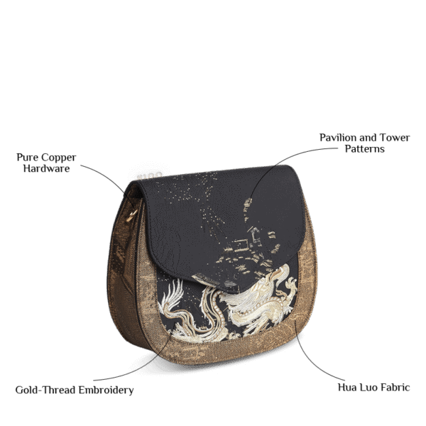 GD1206_GD1206_Ultra-Light_Saddle_Loong_Embroidery_Bag_Recycled_Fabric_with_Hualuo_Silk_216g GD1206_GD1206_Ultra-Light_Saddle_Loong_Embroidery_Bag_Recycled_Fabric_with_Hualuo_Silk_216g