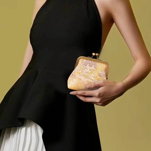 JacquardBrocadeRetroGoldMiniCoinPurseWalletJD570602Y_9 JacquardBrocadeRetroGoldMiniCoinPurseWalletJD570602Y_9