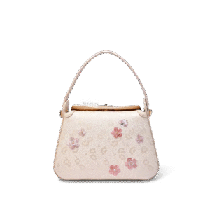 Luxury Binglie Mei Design Embroidered Silk Handbag