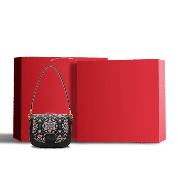 ラグジュアリー_ギフトボックス_ソング付き_メッセンジャーバッグ Luxury_Gift_Box_with_Song_Brocade_Messenger_Bag