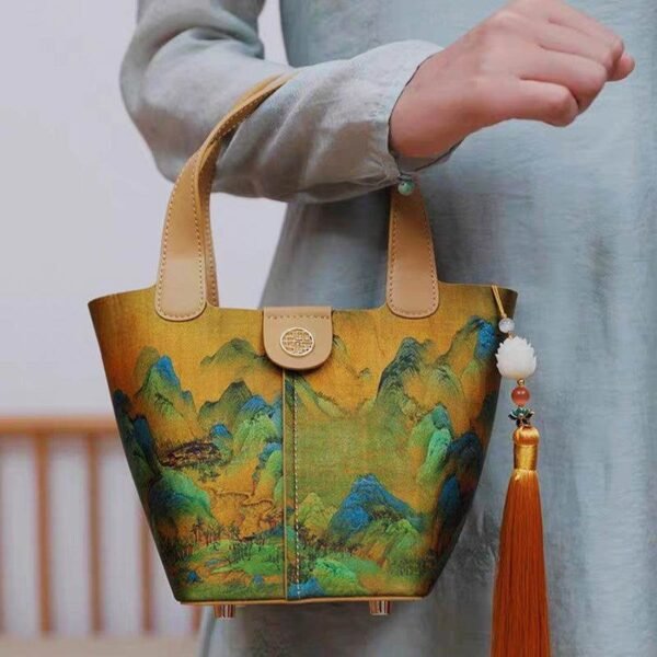 Mulberry_Silk_Traditional_Chinese_Painting_Basket_Bag_-_SinoCultural-2482137 Mulberry_Silk_Traditional_Chinese_Painting_Basket_Bag_-_SinoCultural-2482137