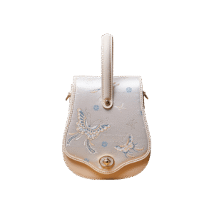 Brocade Jacquard Butterfly Designer Saddle Bag