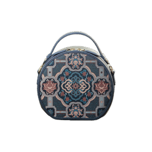 Song Brocade Silk Vintage Round Bag
