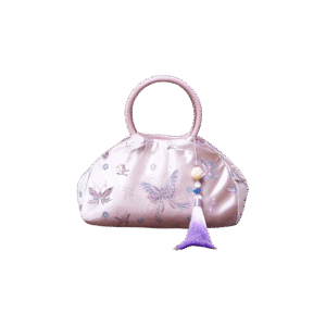 Brocade New Chinese Style Bag Pink Butterfly Handbag