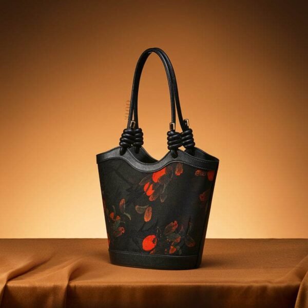 Sinocultural_Xiangyunsha_Silk_Leather_Printed_Persimmon_Shoulder_Bag_YS120763_113012 Sinocultural_Xiangyunsha_Silk_Leather_Printed_Persimmon_Shoulder_Bag_YS120763_113012