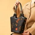 Sinocultural_Xiangyunsha_Silk_Leather_Printed_Persimmon_Shoulder_Bag_YS120763_3