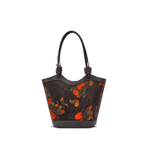 Sinocultural_Xiangyunsha_Silk_Leather_Printed_Persimmon_Shoulder_Bag_YS120763_9
