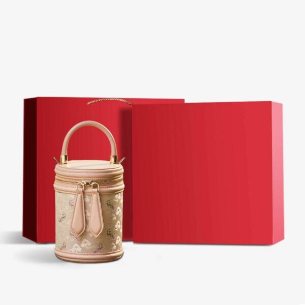 歌_ブロケード_レザー_バケット_シリンダー_バッグ_-_中文-2483319 Song_Brocade_Leather_Bucket_Cylinder_Bag_-_SinoCultural-2483319