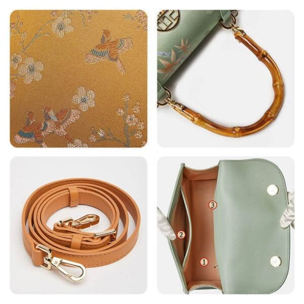 宋_ブロケード_絹_竹_ハンドバッグ_中文2483715 Song_Brocade_Silk_Bamboo_Handle_Handabag_-_SinoCultural-2483715