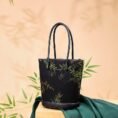 Xiangyunsha_Silk_Bamboo_Print_Crossbody_Bucket_Bag_P110608_d