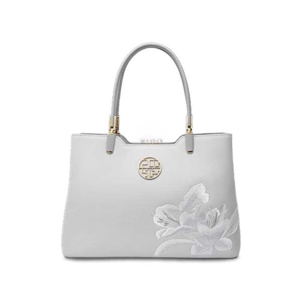 d_刺繍_レザー_グレー_トートバッグ_アザレア_レディース_ハンドバッグ_P120321 d_Embroidery_Leather_Grey_Tote_Bag_Azalea_Women_Handbag_P120321