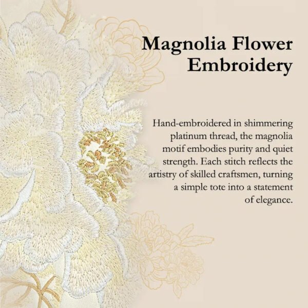 magnolia-flower-embroidery-hand-embroidered-platinum-thread-detail magnolia-flower-embroidery-hand-embroidered-platinum-thread-detail