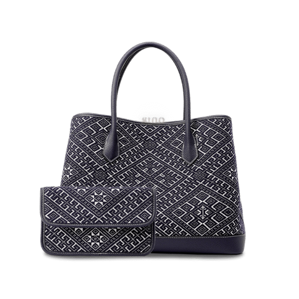 zhuang-brocade-embroidered-leather-shoulder-bag-flying-swallow-front-view