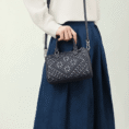 zhuang-brocade-flying-swallow-tote-bag-model-shoulder-carry-blue-dress